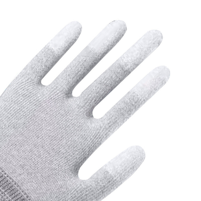 Găng tay bảo hộ lao động an toàn ESD màu đen chống tĩnh điện Màn hình cảm ứng Pu Extreme Grip