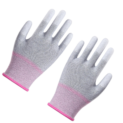 Găng tay bảo hộ lao động an toàn ESD màu đen chống tĩnh điện Màn hình cảm ứng Pu Extreme Grip