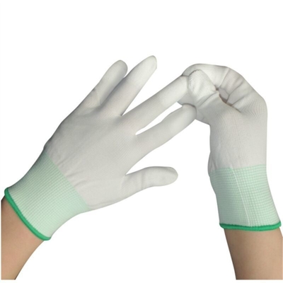 Kiểm tra an toàn Bông ESD Găng tay chống tĩnh điện màu xám trắng cho thiết bị điện tử