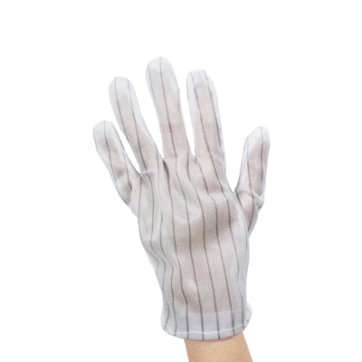 Găng tay ESD chống tĩnh điện Polyester Găng tay ESD có chấm nhựa PVC miễn phí