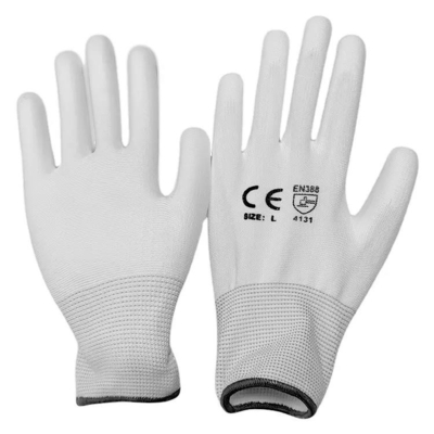 Polyurethane tráng 13 thước đo Polyester lót Hyflex chống tĩnh điện Găng tay an toàn nhúng PU PU