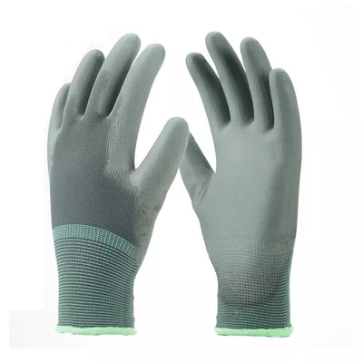 Nylon dệt kim chống tĩnh điện Găng tay chống tĩnh điện PU tráng phòng sạch Palm Fit Găng tay an toàn ESD