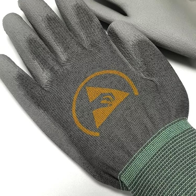 Găng tay chống tĩnh điện Bảo vệ tay An toàn làm việc Sợi carbon 13g dệt kim