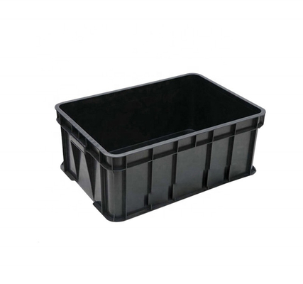 Khay điện tử chống tĩnh điện Hộp gấp ESD Thùng nhựa màu đen có ngăn
