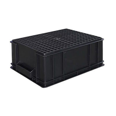 Giá đỡ điện tử SMT Hộp lưu trữ ESD Màu đen Vòng tuần hoàn nhựa dẫn điện Chống tĩnh điện