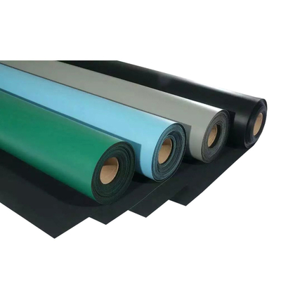 Màu xanh lam Màu xanh lá cây Đen 2mm 3mm Da tĩnh điện ESD Thảm cao su cho bàn làm việc