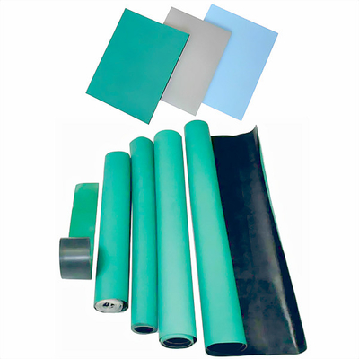 Màu xanh lam Màu xanh lá cây Đen 2mm 3mm Da tĩnh điện ESD Thảm cao su cho bàn làm việc