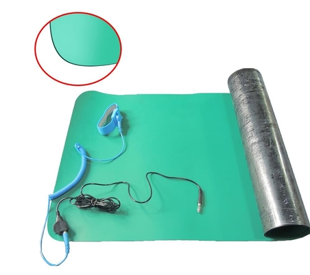 Thảm cao su chống tĩnh điện ESD 1,2mx10m 2mm màu xanh lá cây cho bàn làm việc