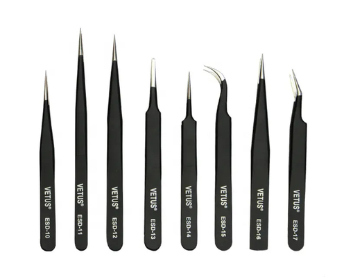 VETUS Thép Không Gỉ Lông Mày Nhíp Cây Nối Mi Giả Dụng Cụ Sửa Chữa Hyperfine Tất Cả Cho Xây Dựng Lông Mi Móng Tay