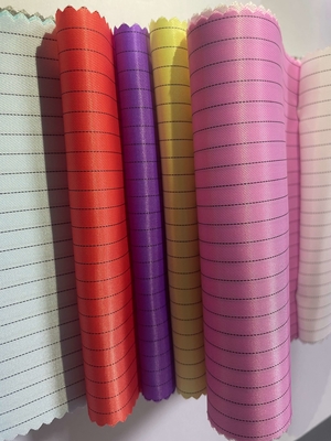Phòng sạch chống tĩnh điện Chống bụi Lưới 5 mm Vải đồng phục Polyester Ripstop ESD Vải chống tĩnh điện cho quần áo bảo hộ lao động