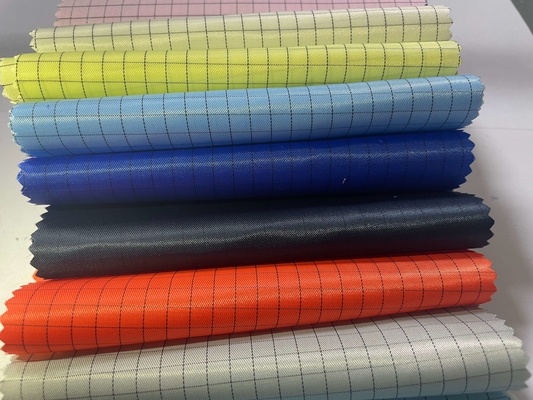Vải chống tĩnh điện 65% Polyester 35% Cotton Twill cho quần áo Esd