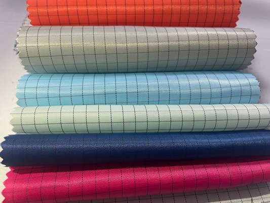 Lưới 5 mm ESD Polyester Chống tĩnh điện Chống tĩnh điện Phòng sạch Vải dẫn điện Vải quần áo không bụi