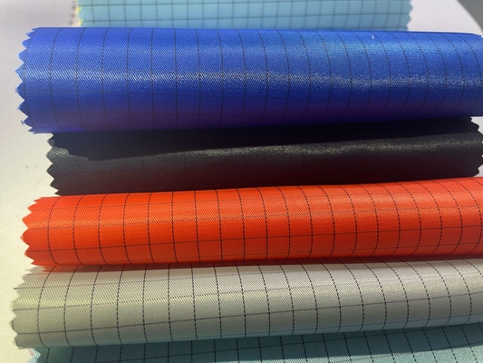 Lưới 5 mm ESD Polyester Chống tĩnh điện Chống tĩnh điện Phòng sạch Vải dẫn điện Vải quần áo không bụi
