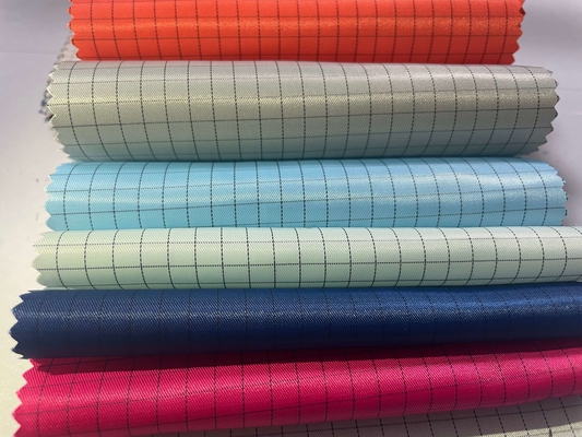 Lưới 5 mm ESD Polyester Chống tĩnh điện Chống tĩnh điện Phòng sạch Vải dẫn điện Vải quần áo không bụi