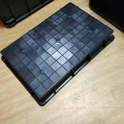 Hộp đựng Esd Màu đen chống tĩnh điện vĩnh viễn Nhựa Esd Tote điện tử Hộp đựng Caseesd dẫn điện có nắp