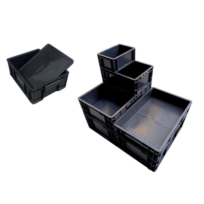 Hộp ngăn Esd Hộp carton lưu thông cho PCB màu đen Nhựa ESD điện tử Gói và lưu trữ chống tĩnh điện Chấp nhận