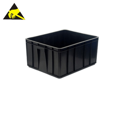 Hộp nhựa ESD Thùng đựng Pp Gấp Hậu cần Dẫn điện Hộp lưu trữ chống tĩnh điện Bảng Hộp tote lớn