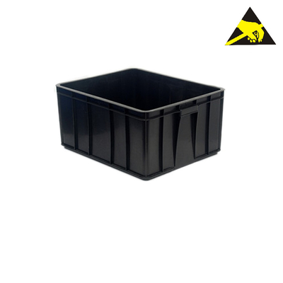 Hộp nhựa ESD Thùng đựng Pp Gấp Hậu cần Dẫn điện Hộp lưu trữ chống tĩnh điện Bảng Hộp tote lớn