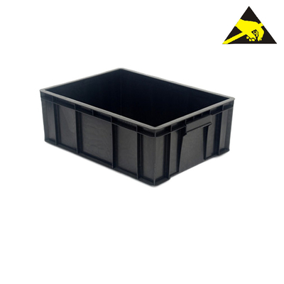 Thiết bị đóng gói có thể tái chế ESD Tote Hộp lưu trữ chống tĩnh điện Khay Esd Pcb cho xưởng điện tử