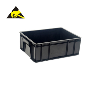 Thiết bị đóng gói có thể tái chế ESD Tote Hộp lưu trữ chống tĩnh điện Khay Esd Pcb cho xưởng điện tử