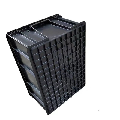 Hộp nhựa an toàn ESD nhỏ 350 * 265 * 125mm Thùng chống tĩnh điện Cán bóng