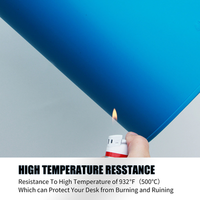 Thảm điện thoại cao su silicone màu xanh lam không độc hại Tấm đệm điện thoại bằng cao su silicon có phần từ tính