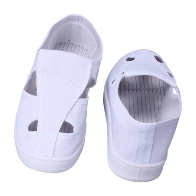 Phòng sạch thoáng khí Giày ESD chống tĩnh điện Giày an toàn ESD trắng
