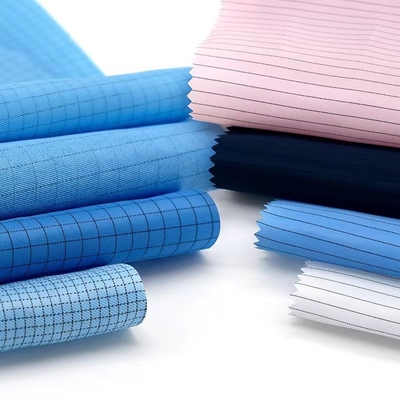 Phòng sạch Vải ESD chống tĩnh điện Vải chống co ngót Polyester