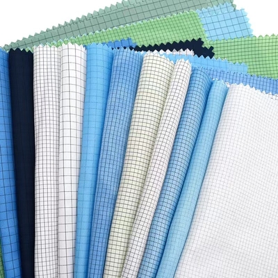 Phòng sạch Vải ESD chống tĩnh điện Vải chống co ngót Polyester