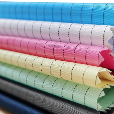 100d * 100d Chống tĩnh điện ESD cho phòng sạch Vải dệt Gabardine
