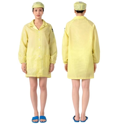 Tất cả các kích cỡ Hàng may mặc chống tĩnh điện Tùy chỉnh Vải lót miễn phí Bộ quần áo lao động phòng sạch