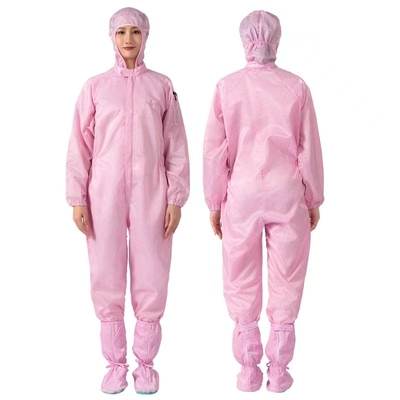 Sợi dẫn điện Chống tĩnh điện Tổng thể Áo khoác Unisex Bộ đồ phòng sạch