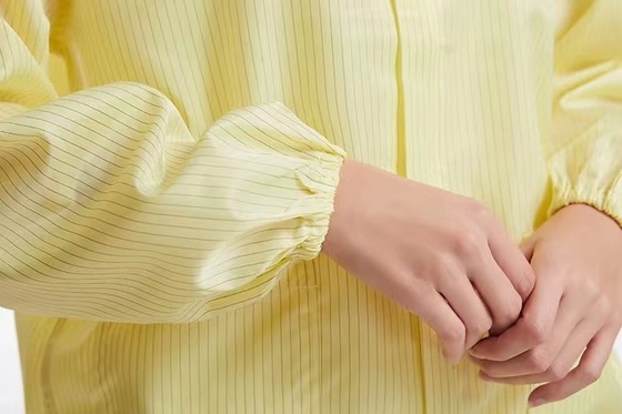Phòng sạch có mũ trùm đầu Chống tĩnh điện Quần áo bảo hộ lao động ESD không bụi Polyester