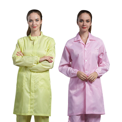 Phòng sạch có mũ trùm đầu Chống tĩnh điện Quần áo bảo hộ lao động ESD không bụi Polyester