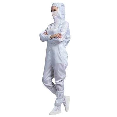 Áo liền quần chống tĩnh điện có mũ trùm đầu ESD Vải phòng sạch không bụi