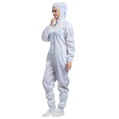 Lưới chống tĩnh điện 5mm Quần áo Polyester Cotton Clean Room Smock