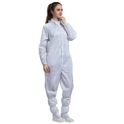 Lưới chống tĩnh điện 5mm Quần áo Polyester Cotton Clean Room Smock