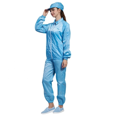 Lưới chống tĩnh điện 5mm Quần áo Polyester Cotton Clean Room Smock