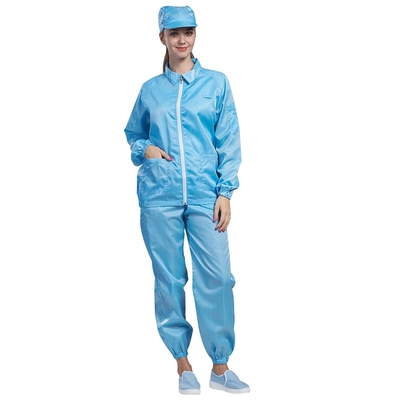 Lưới chống tĩnh điện 5mm Quần áo Polyester Cotton Clean Room Smock
