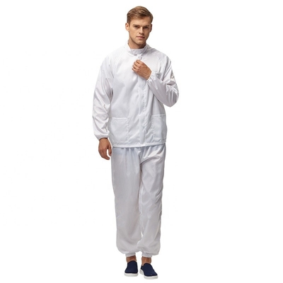 Xưởng Clearoom Có mũ trùm đầu Chống tĩnh điện Yếm PPE có thể giặt được