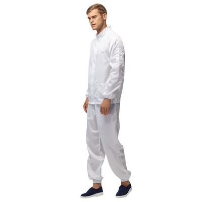 Xưởng Clearoom Có mũ trùm đầu Chống tĩnh điện Yếm PPE có thể giặt được