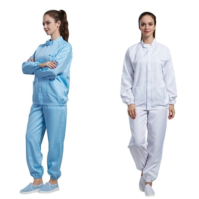 Màu sắc khác nhau Quần áo làm việc chống tĩnh điện ESD Safe Smocks Polyester