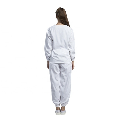 Bệnh viện phẫu thuật quần áo chống tĩnh điện được sử dụng áo choàng cotton trắng dài tay