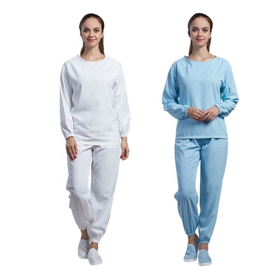 Bệnh viện phẫu thuật quần áo chống tĩnh điện được sử dụng áo choàng cotton trắng dài tay