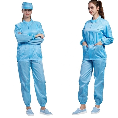 Bộ đồ chống tĩnh điện mùa hè Áo khoác phòng thí nghiệm vô trùng ESD