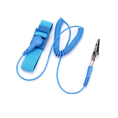Màu xanh lam 3 mét Dòng vải PVC Vòng đeo tay ESD Vòng đeo tay cho phòng sạch