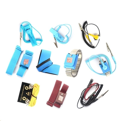 Dây đeo cổ tay ESD chống tĩnh điện không dây Dây đeo cổ tay bằng kim loại với PVC
