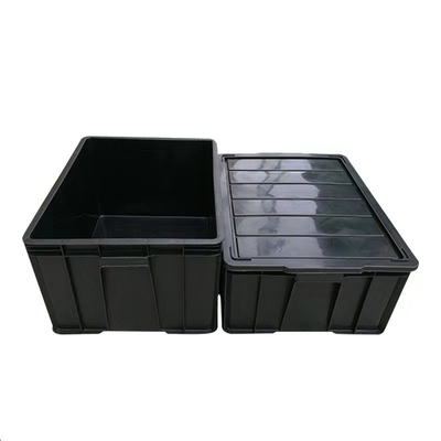 ESD OEM Chống tĩnh điện Thùng chứa nhựa tùy chỉnh Pallet lưu thông màu đen