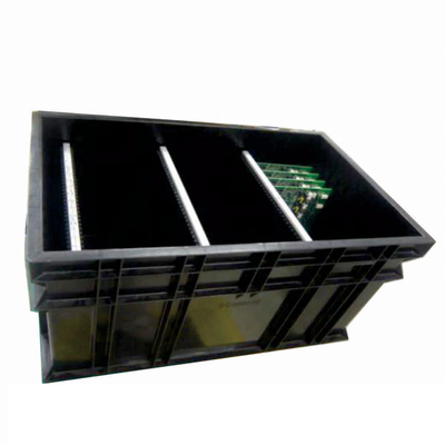 Hộp nhựa sóng ESD chống tĩnh điện màu đen không độc hại có nắp