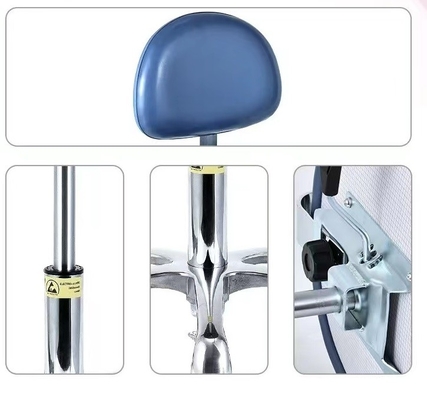 Ghế phòng thí nghiệm xoay tròn chống tĩnh điện Ghế làm việc ESD có thể xoay được cho trường học